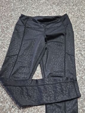 KIAVA Black Leopard Print Leggings